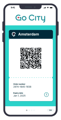 Go City Amsterdam Pass auf einem Handy.