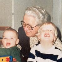 my-grandmother-brother-and-I-square My grandmother, my little brother and myself.